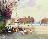 Paris Park Scene