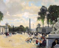 Place de la Concorde à partir de les Tuileries