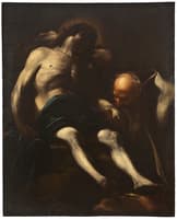 Christ buried by Joseph of Arimathea