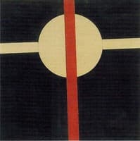 Composition with a Red Strip