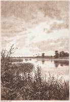 River Landscape after the Rain