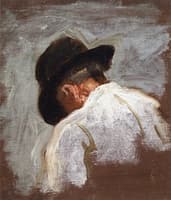 Study of a Man's Head for Mending the Net