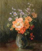Dahlias and Michaelmas Daisies