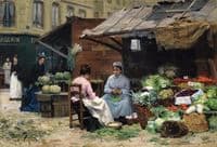 Jeunes Femmes aux Marché