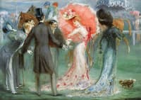 Fashionable Ladies at the Races