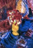 Flowers in a Yellow Vase