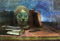 Mask and books