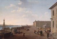 Embankment of Vasilyevsky Island near the Academy of Arts