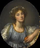 A Young Girl Holding an Orange