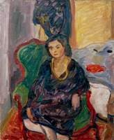Model in a Green Chair