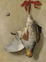 Trompe l'oeil with a partridge