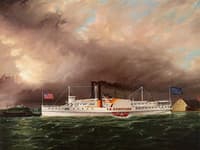 Paddlewheel Steamboat J. B. Schuyler