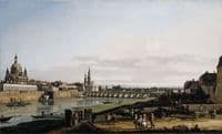 Dresden from the Right Bank of the Elbe above the Augustus Bridge