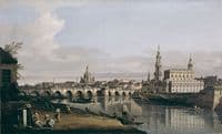 Dresden from the Right Bank of the Elbe below the Augustus Bridge
