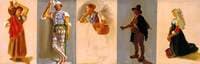 Five Studies of Italian Characters