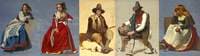 Five Studies of Italian Characters