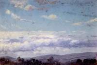 Forest Landscape with Clouds