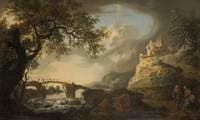 River with Old Bridge
