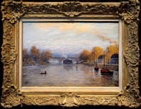 Barges and Bateux Lavoir, Paris