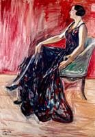 Female Figure in a Livingroom
