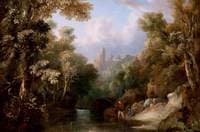 Rosslyn Castle from the Glen