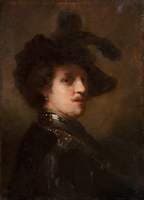 Self Portrait (copy after Rembrandt van Rijn)