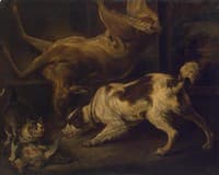 Deer, Dog and Cat