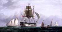 HMS 'Vengeance' at Spithead, Hampshire