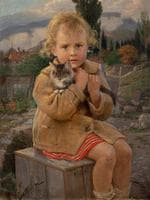 Girl with a Kitten