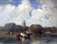 Cows and a Village