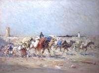 Desert Camels near Tangiers, Morocco