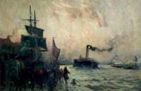 Greenwich Reach, London, Evening