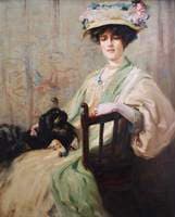 Mrs Howard Stormont and Her Pekingese 'Prince Pri'