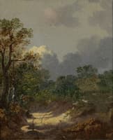 Landscape with a Shepherd and Sheep