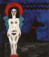 Figure and Dog