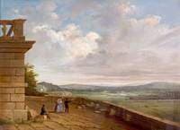 View from the Nottingham Castle Terrace Looking East