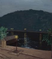 Night lights reflecting off the Danube, Budapest