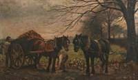 Loading Mangold Wurzels into a Tumbril