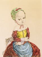 Girl with Cat
