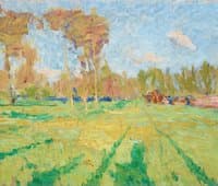 Landscape with Poplars
