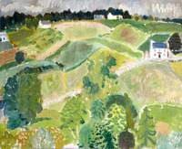 Landscape with Cottages, Fields and Mixed Trees