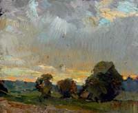 Landscape with Evening Sky