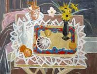 Still Life with Shells and Flowers