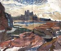 Tantallon Castle from Seacliff