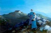 Women on Hillside