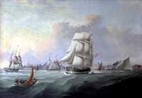 The Port of Liverpool: In the Foreground the Ship 'John Campbell', Owner Isaac Bold