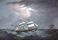 The Barque 'Charley Cija' off an Iceberg