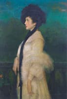 Portrait of a lady in white