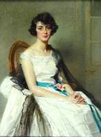Young woman in white