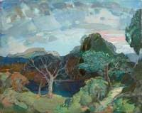 Wooded River Landscape